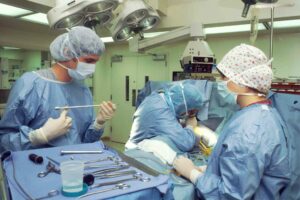 surgeons operating