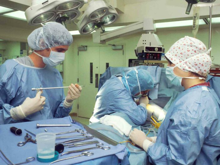 surgeons operating